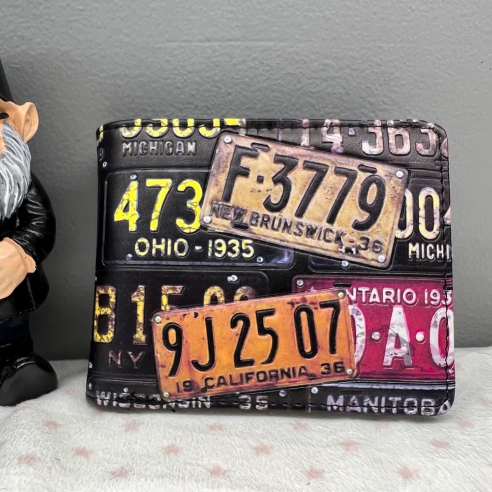 Men's Wallet  : License Plate Design